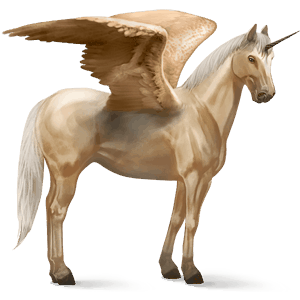skrzydlaty jednorożec wierzchowy quarter horse izabelowata