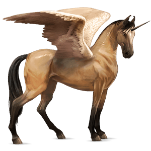 skrzydlaty jednorożec wierzchowy tennessee walker bułana