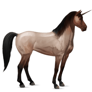 jednorożec wierzchowy mustang kasztanowata