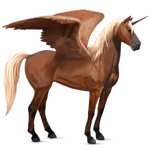 skrzydlaty jednorożec wierzchowy quarter horse jasnokasztanowata
