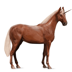 jednorożec wierzchowy quarter horse jasnokasztanowata
