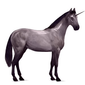 jednorożec wierzchowy quarter horse kasztanowata