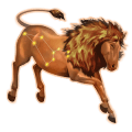 koń zodiaku lew