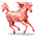 boski koń różowe złoto