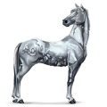 boski koń srebro