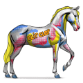 boski koń pop art
