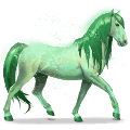 koń tęczy forest green