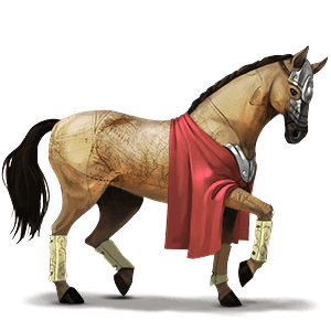 koń wierzchowy quarter horse bułana