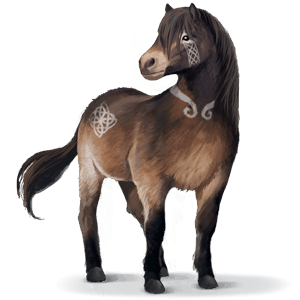 koń z dzikiej kolekcji kuc exmoor