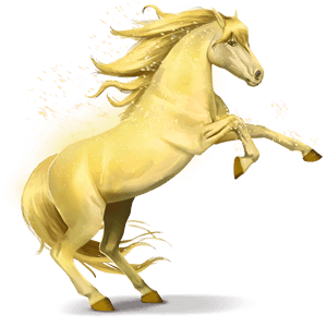 koń tęczy shiny yellow
