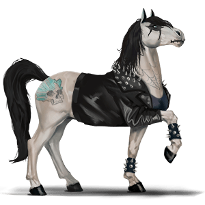 koń wierzchowy mustang kasztanowatodereszowata