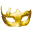 Żółta maska karnawałowa